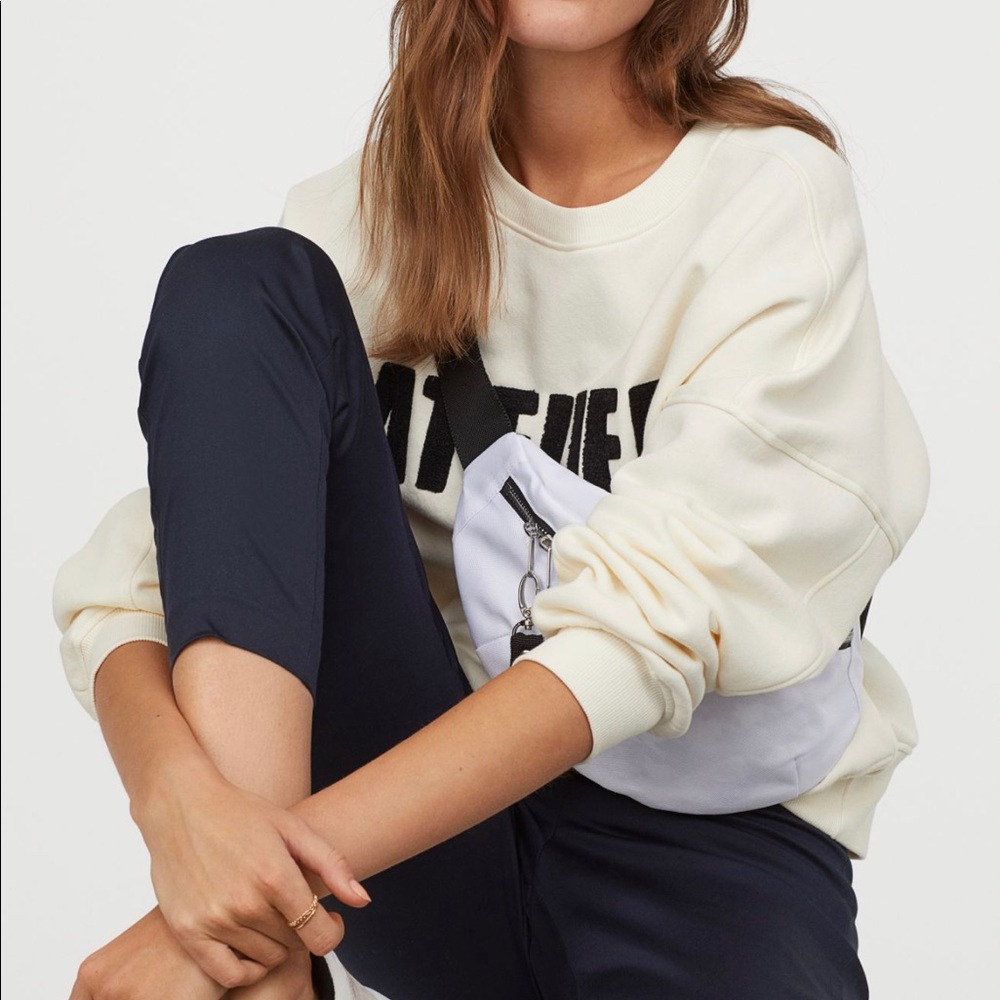 Ankle-Length Slacks H&M Navy